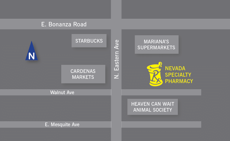 NV Specialty Pharmacy Map